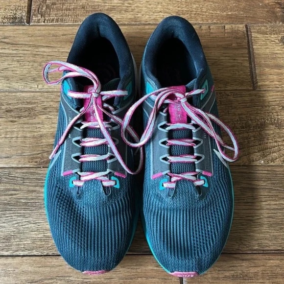 Nike Air Zoom Pegasus 40 Road Running Shoes Black Green Blue Pink Womens Size 9 - Picture 8 of 10